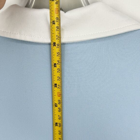 Men's Classic Regular-Fit Polo Shirt Men Blue Short Sleeve Shirt Size XXL - Picture 10 of 12